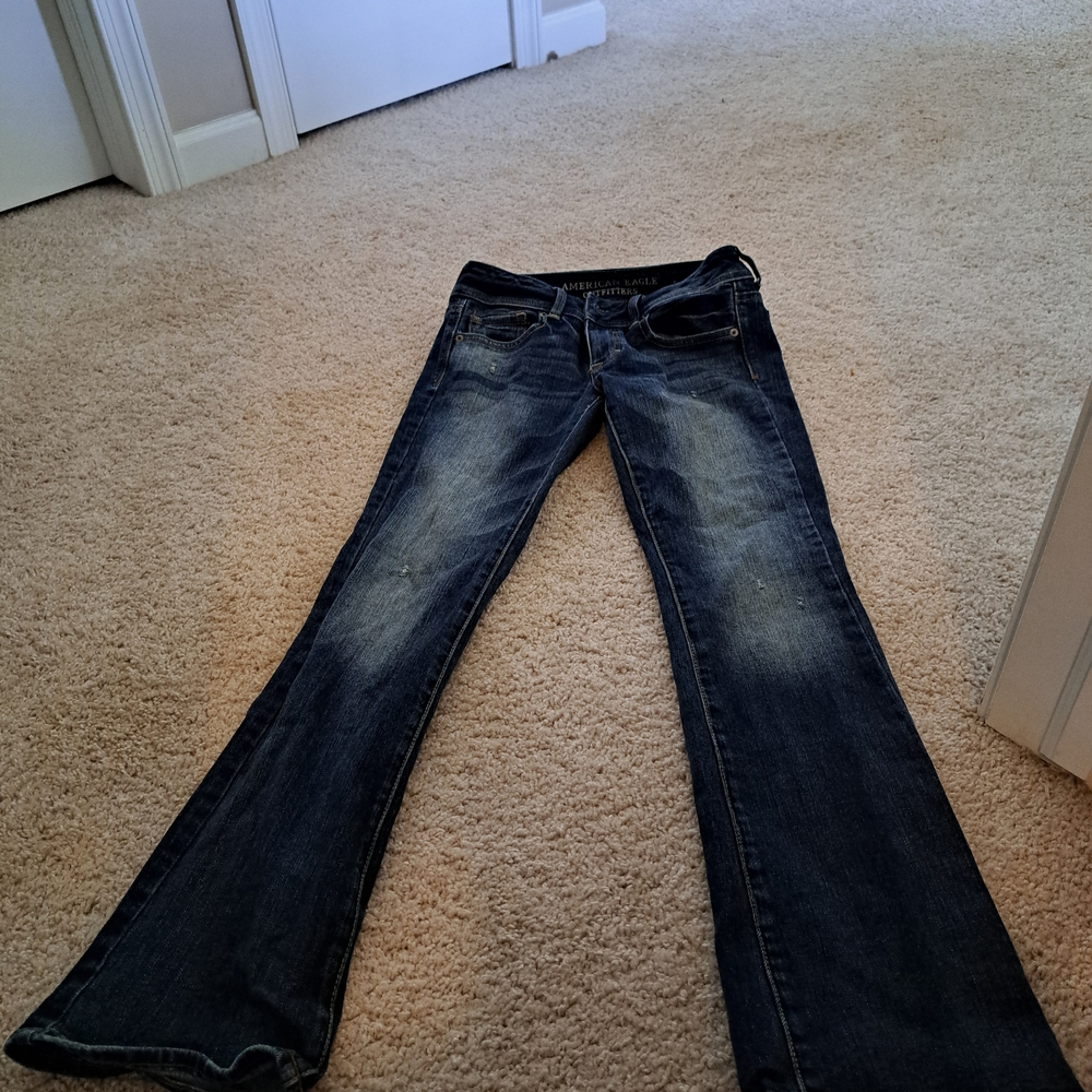 American Eagle Blue Bootcut   Jeans
